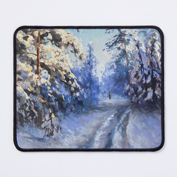 Item preview, Sunlit Snow Path designed and sold by ElleVictoriaArt.