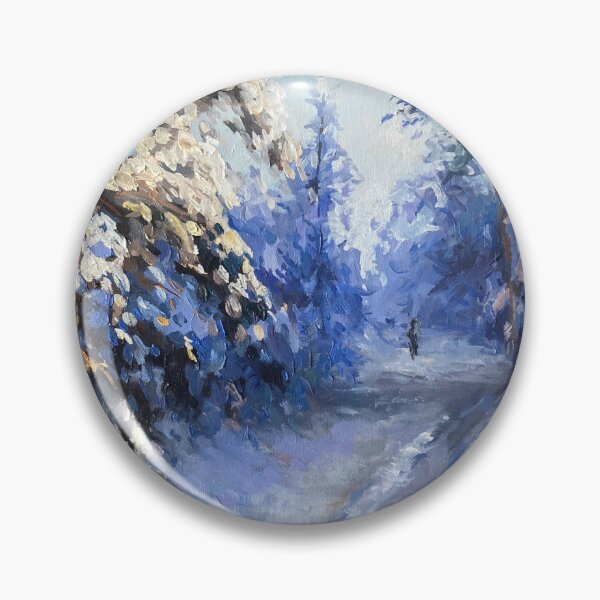 Item preview, Sunlit Snow Path designed and sold by ElleVictoriaArt.