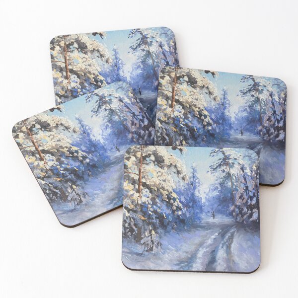 Item preview, Sunlit Snow Path designed and sold by ElleVictoriaArt.
