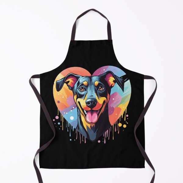 Item preview, Colorful Kawaii Dobermann Valentine designed and sold by Leonardo Palumbo.