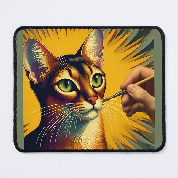 Item preview, Abyssinian Symphony: Artistic Elegance Unleashed designed and sold by BastKittyStore.