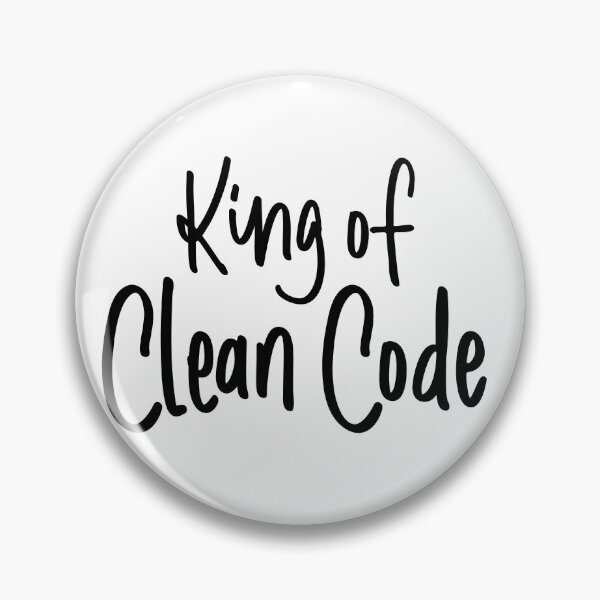 Item preview, King Of Clean Code designed and sold by FoxCodeCreation.