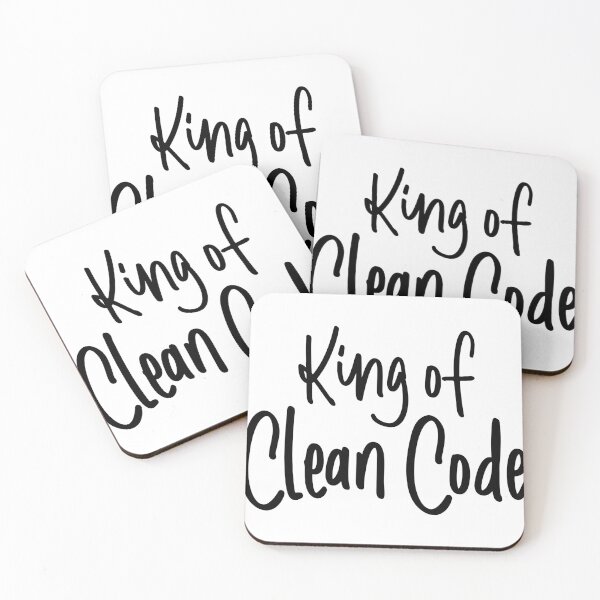 Item preview, King Of Clean Code designed and sold by FoxCodeCreation.