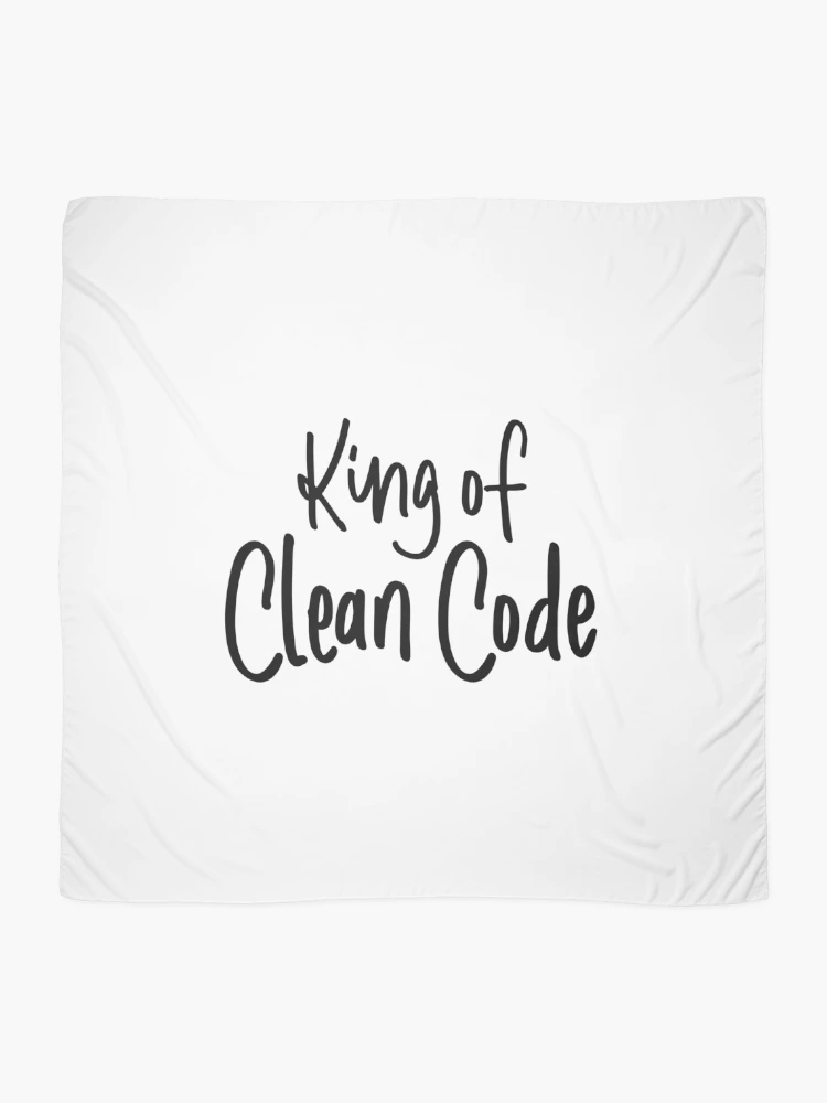 Thumbnail 2 of 3, Scarf, King Of Clean Code designed and sold by FoxCodeCreation.