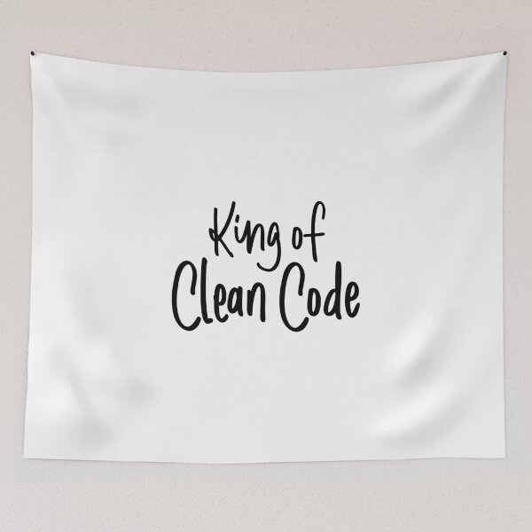 Item preview, King Of Clean Code designed and sold by FoxCodeCreation.
