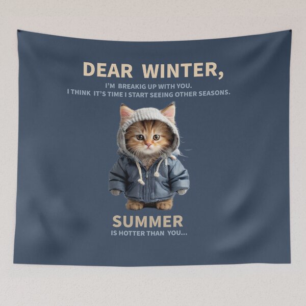 Item preview, Funny winter quotes. cute angry kitty. designed and sold by La Loca.