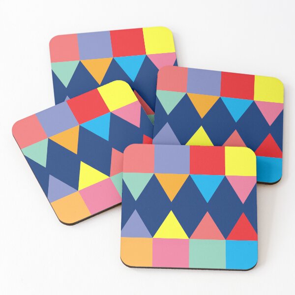Artikelvorschau, Buntes Design. Verspieltes Orange, Rot, Blau, Gelb, Grün entworfen und verkauft von InteriorRefine.