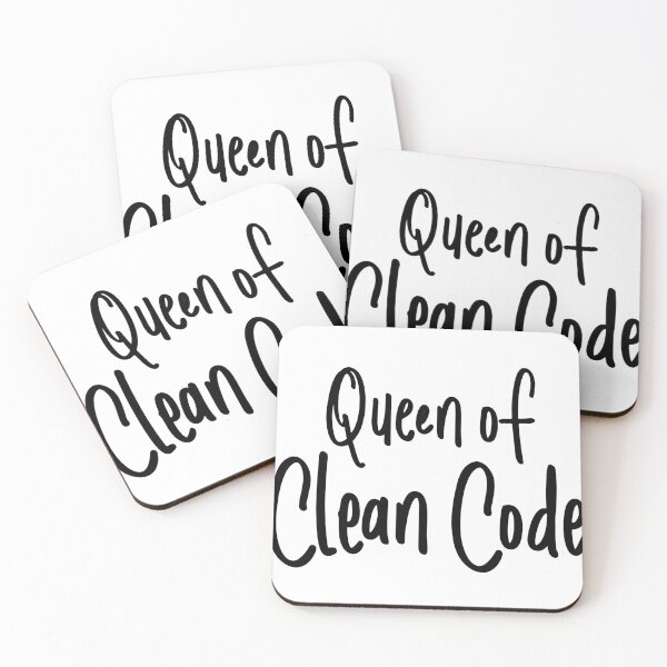 Item preview, Queen of Clean Code designed and sold by FoxCodeCreation.