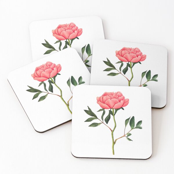 Item preview, Pink peony flower designed and sold by Bashayer259.