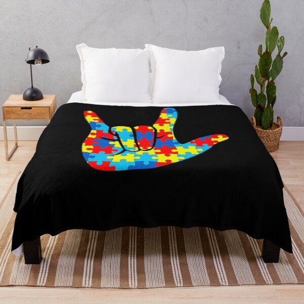 Item preview, ASL Love Sign Language Peace Autism Awareness Support Gifts designed and sold by MobyStickers.