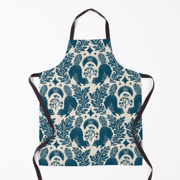 Item preview, Moonlit Beavers, A Serene Blue and Beige Pattern designed and sold by OzdeBayer.