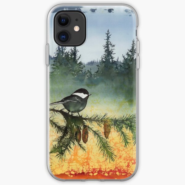 Chickadees in My Backyard iPhone Soft Case