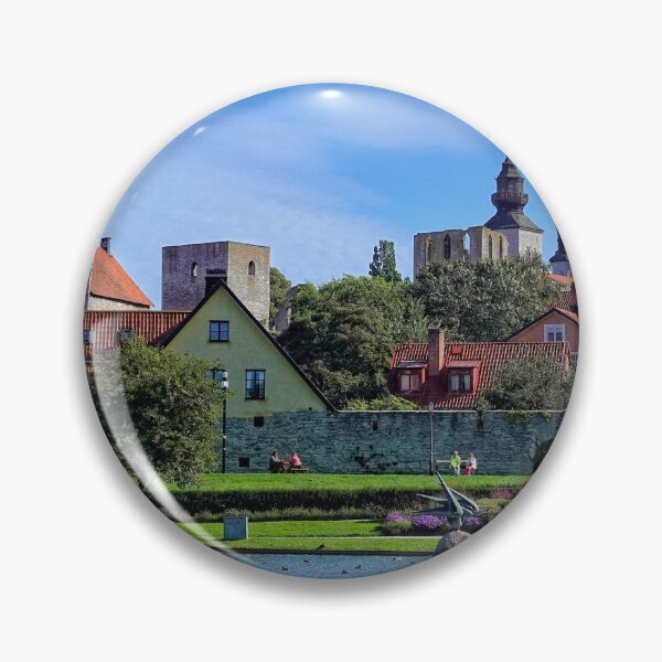 Item preview, Take a seat in Almedalen Park Visby Sweden designed and sold by RosRidleyPhoto.
