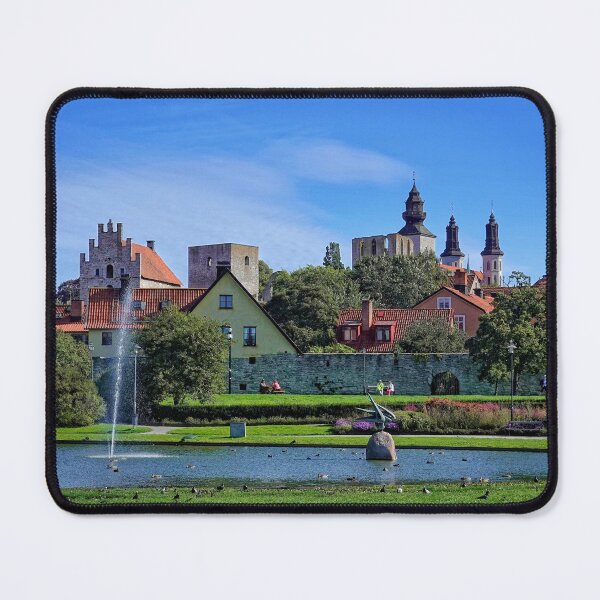 Item preview, Take a seat in Almedalen Park Visby Sweden designed and sold by RosRidleyPhoto.