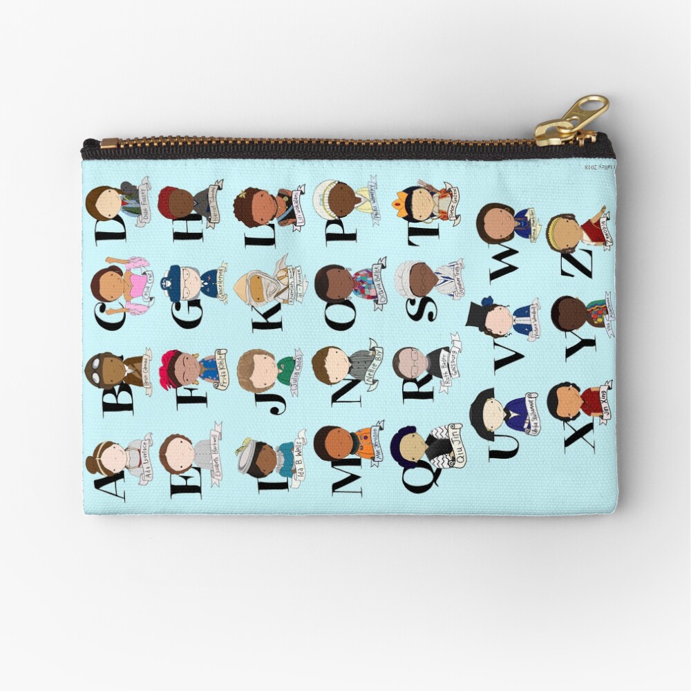 Awesome Woman Alphabet Zipper Pouch