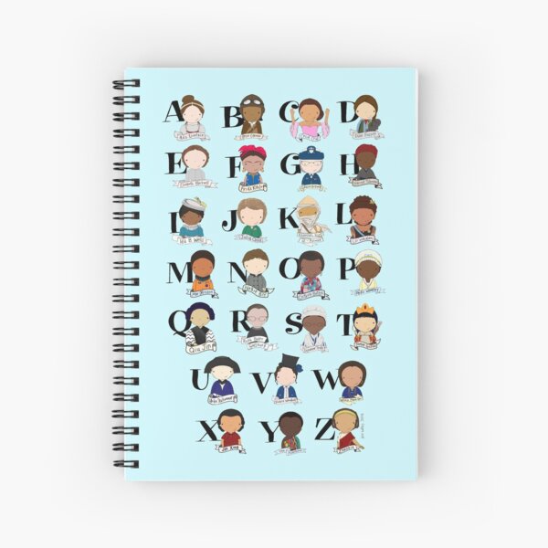 Awesome Woman Alphabet Spiral Notebook