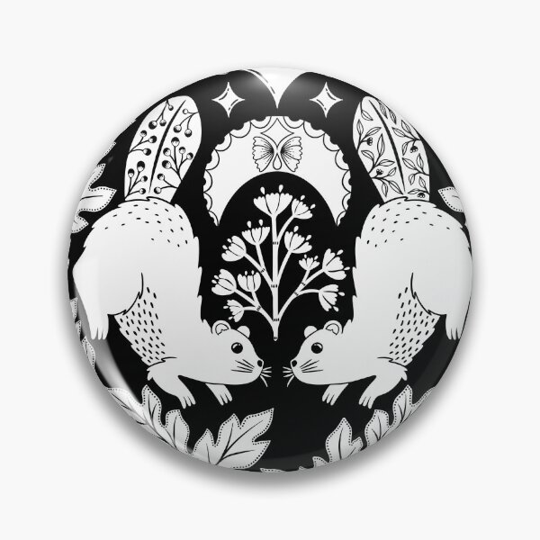 Item preview, Monochrome Wilderness: Beavers in a Moonlit Dance designed and sold by OzdeBayer.