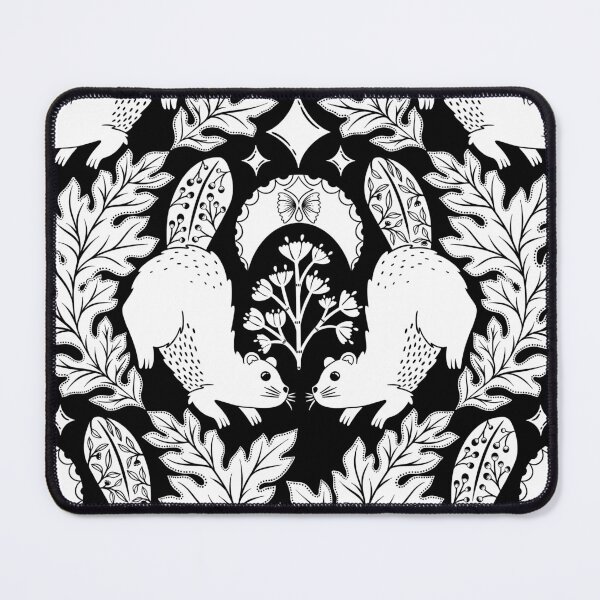 Item preview, Monochrome Wilderness: Beavers in a Moonlit Dance designed and sold by OzdeBayer.