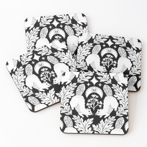 Item preview, Monochrome Wilderness: Beavers in a Moonlit Dance designed and sold by OzdeBayer.