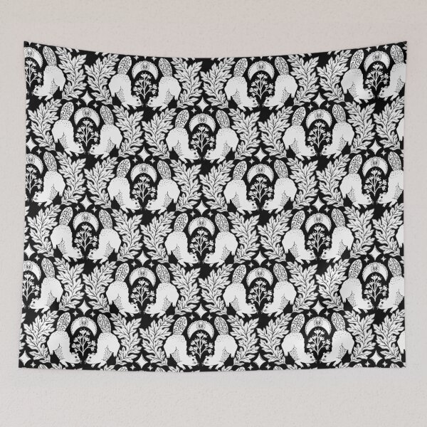 Item preview, Monochrome Wilderness: Beavers in a Moonlit Dance designed and sold by OzdeBayer.
