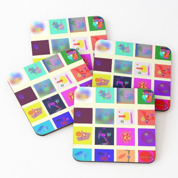 Item preview, Abstract Colorful Geometric Shapes and Bubbles designed and sold by masabo.