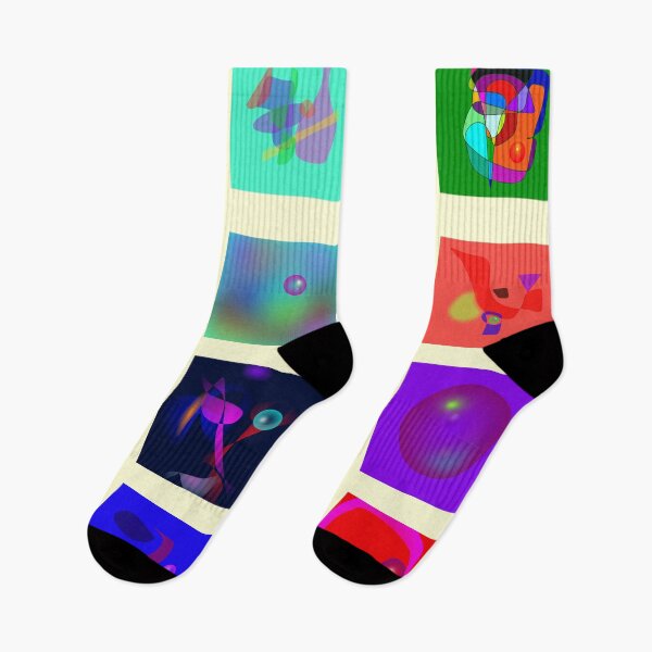 Item preview, Abstract Colorful Geometric Shapes and Bubbles designed and sold by masabo.