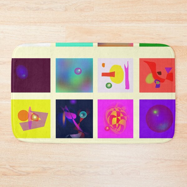 Item preview, Abstract Colorful Geometric Shapes and Bubbles designed and sold by masabo.