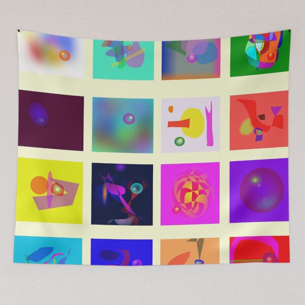Item preview, Abstract Colorful Geometric Shapes and Bubbles designed and sold by masabo.