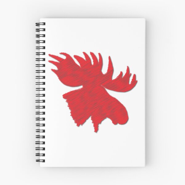 Item preview, Moose Head Silhouette Design in Red designed and sold by jwturcott.