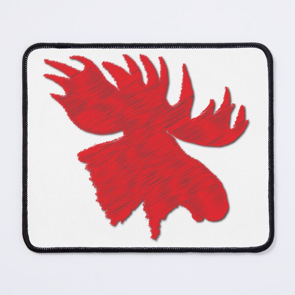 Item preview, Moose Head Silhouette Design in Red designed and sold by jwturcott.