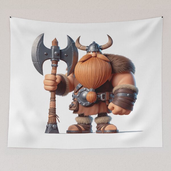 Item preview, Axe-cited Viking designed and sold by NickTaroDesign.