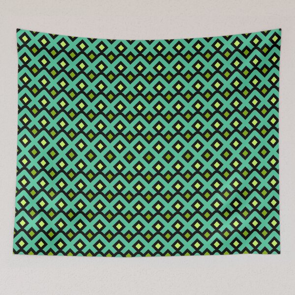 Item preview, green diamond patten designed and sold by PaintDesigns.
