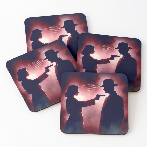 Item preview, Noir Vintage Watercolor Silhouettes in the dark designed and sold by RESToRAPTOR.
