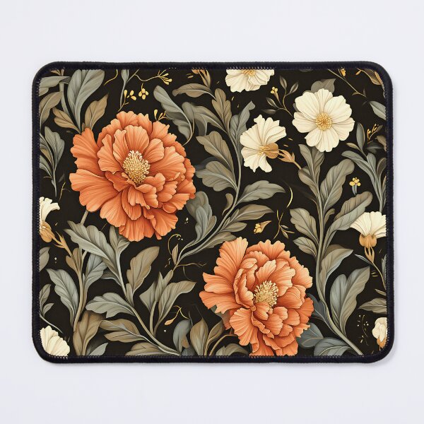 Item preview, Golden carnations pattern designed and sold by randrdesign.