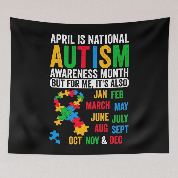 Item preview, Puzzle Ribbon April is National Autism Awareness Month designed and sold by MobyStickers.