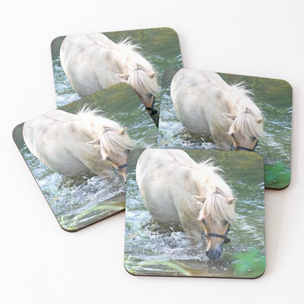 Item preview, Alan the Shetland Pony Paddling in the River  designed and sold by may whiston.