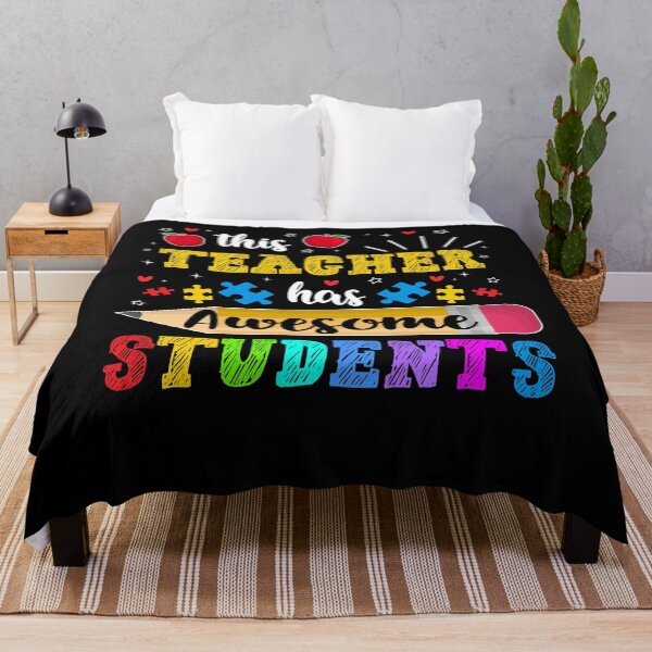 Item preview, This Teacher Has Awesome Students Puzzle Autism Awareness designed and sold by MobyStickers.
