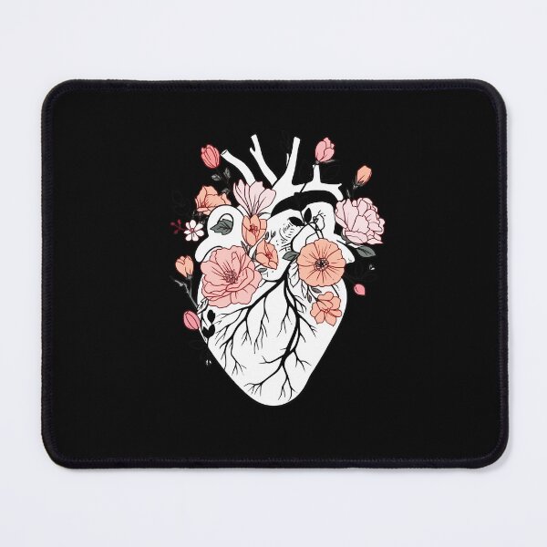 Item preview, Anatomy Heart with Floral designed and sold by PandaKunst.