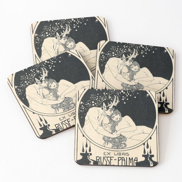 Item preview, HD. Ex libris Busse Palma,by Ephraim Moses Lilien designed and sold by MINDTHECHERRY.