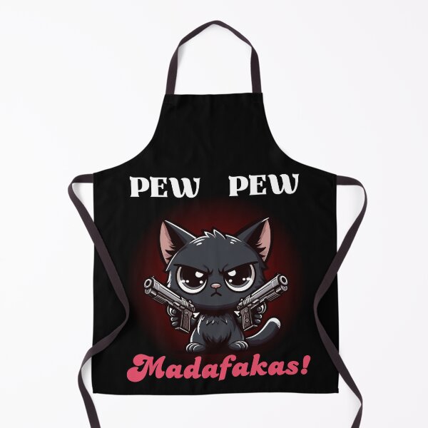 Item preview, Angry Black Cat With Guns designed and sold by Kawaii-n-Spice.