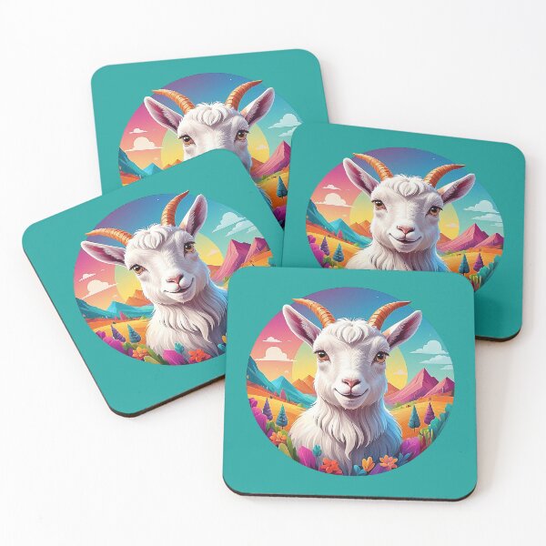 Item preview, Magical Baby Goat: Rainbow Delights in Wonderland designed and sold by Minpadesign.