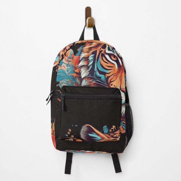 Item preview, A psychedelic graphic design with a tigre designed and sold by Bitty777.