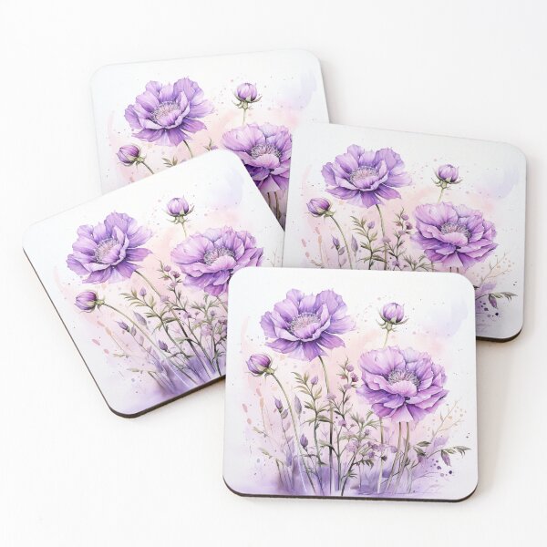 Item preview, Purple Watercolor Flowers designed and sold by shanessie6.