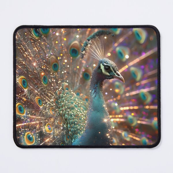 Item preview, Vibrant Plumage: Holographic Peacock Splendor designed and sold by AI-Only Creations.