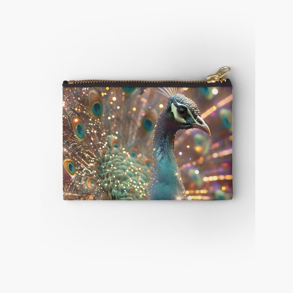 Item preview, Vibrant Plumage: Holographic Peacock Splendor designed and sold by AI-Only Creations.