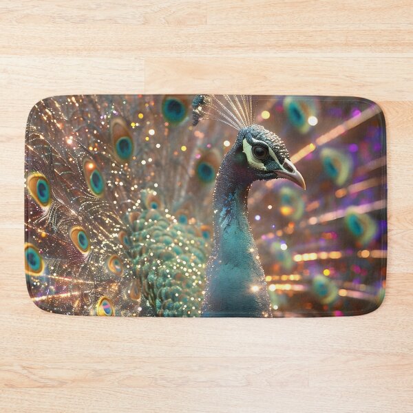 Item preview, Vibrant Plumage: Holographic Peacock Splendor designed and sold by AI-Only Creations.