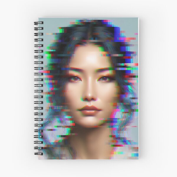 Item preview, Vibrant Chaos: A Pixelated Portrait Amidst Digital Distortion designed and sold by DethLock.