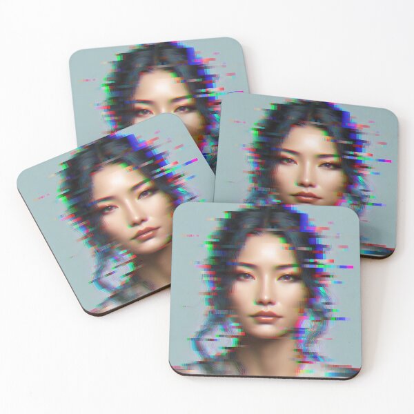 Item preview, Vibrant Chaos: A Pixelated Portrait Amidst Digital Distortion designed and sold by DethLock.