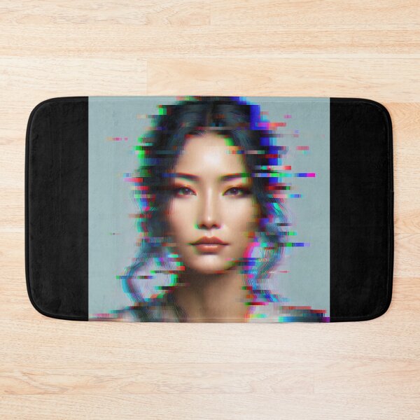Item preview, Vibrant Chaos: A Pixelated Portrait Amidst Digital Distortion designed and sold by DethLock.