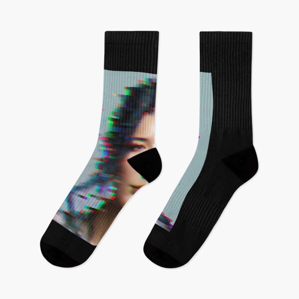 Item preview, Vibrant Chaos: A Pixelated Portrait Amidst Digital Distortion designed and sold by DethLock.